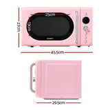 Devanti 20L Microwave Oven 700W Pink