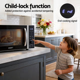 Devanti 30L Microwave Oven 4-IN-1 Air Fryer Convection Grill