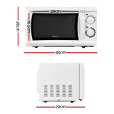 Devanti 20L Microwave Oven 800W White