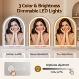 Embellir Makeup Mirror with Lights Hollywood Vanity Mirror 3 Colour LED White 40x50cm