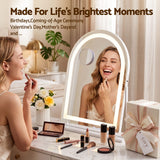 Embellir Makeup Mirror with Lights Hollywood Vanity Mirror 3 Colour LED White 40x50cm
