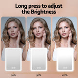 Embellir Portable Travel Makeup Mirror Rechargeable Makeup Mirror with Lights 10x Magnifier White