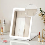 Embellir Portable Travel Makeup Mirror Rechargeable Makeup Mirror with Lights 10x Magnifier White