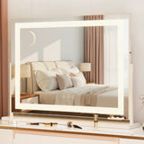 Embellir Makeup Mirror 80x58cm 360～ Rotatable Vanity Mirror with Lights Bright Light Strip Adjustable