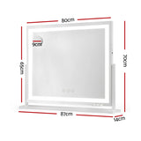 80x65cm Embellir Makeup Mirror Hollywood Vanity with LED Light White Frame