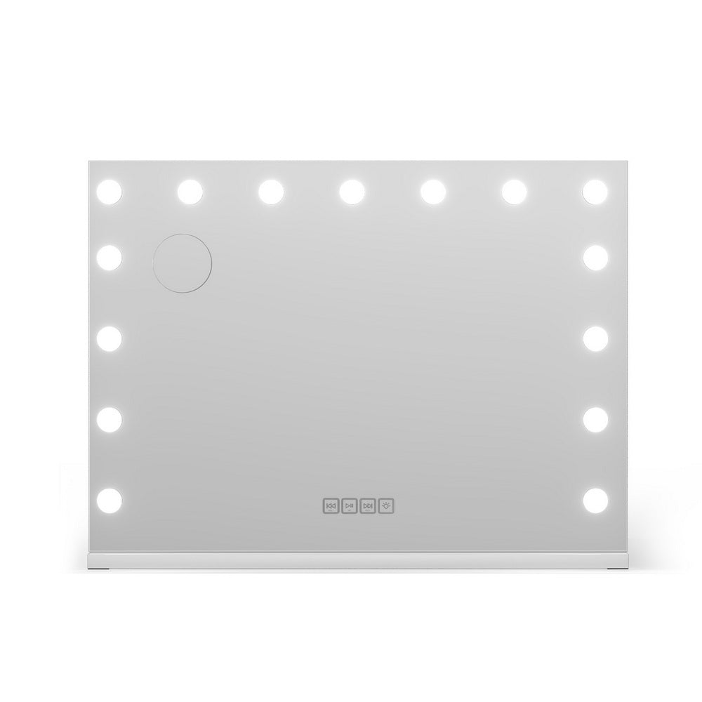 Embellir Bluetooth Makeup Mirror 80x58cm Hollywood Vanity with LED Light Wall