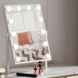 Embellir Makeup Mirror Hollywood Vanity with LED Light Rotation Tabletop White