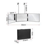 Embellir 3 Way Mirror with LED Lights for Self Hair Cutting