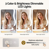Embellir Makeup Mirror with Lights 10X Magnifier 360 Degree Rotation White