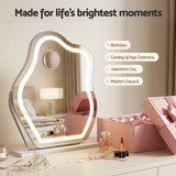 Embellir Makeup Mirror with Lights 10X Magnifier 360 Degree Rotation White