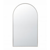 Embellir Arch Wall Mirror, Decorative Silver Frame Mirrors, 86x50cm Bathroom Vanity Mirror, Slim Frame for Living Room Entryway Bedroom Decor
