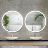 Embellir 2 Wall Mirror 80cm with Led light Makeup Home Decor Bathroom Round Vanity