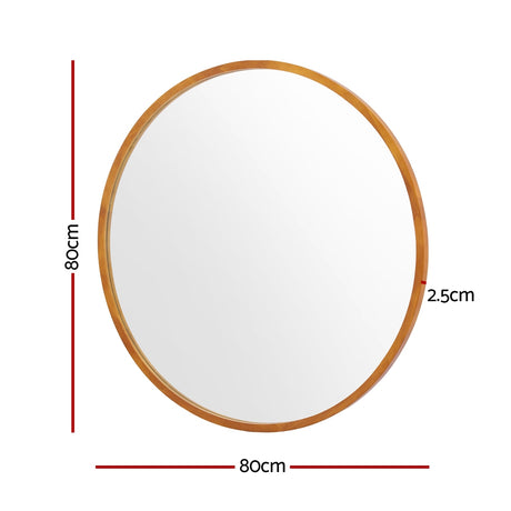 Embellir Wall Mirror Wooden Makeup 80cm
