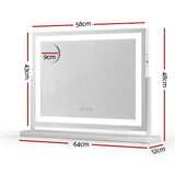 Embellir Makeup Mirror 58x46cm 360～ Rotatable Vanity Mirror with Lights Bright Light Strip Adjustable