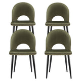 Artiss Dining Chairs Set of 4 Velvet Hollow Green
