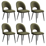 Artiss Dining Chairs Set of 6 Velvet Hollow Green