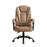 Artiss Massage Office Chair Executive Computer Gaming Chairs Brown PU Leather Espresso