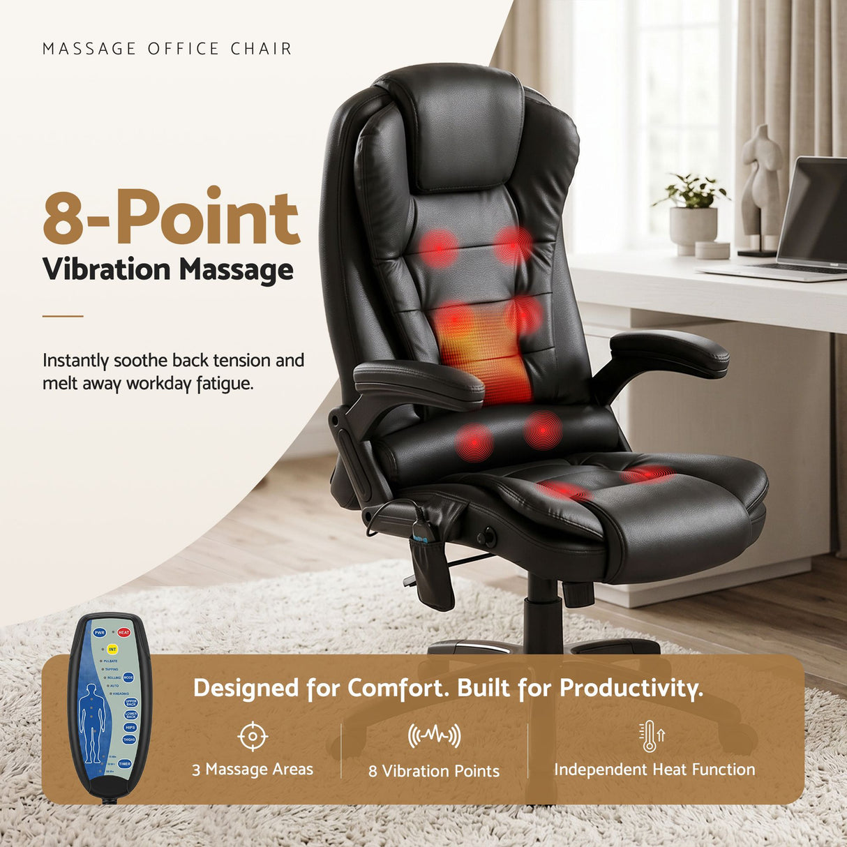 Massage Office Chair Black