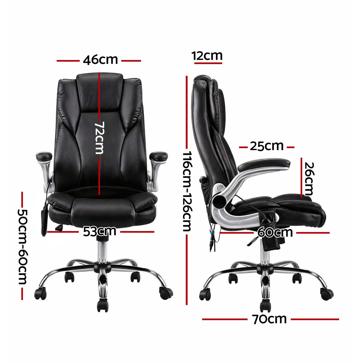 Kuro Massage Office Chair Black