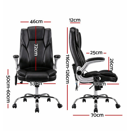 Kuro Massage Office Chair Black