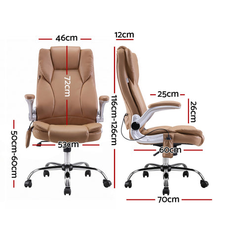 Kuro Massage Office Chair Espresso