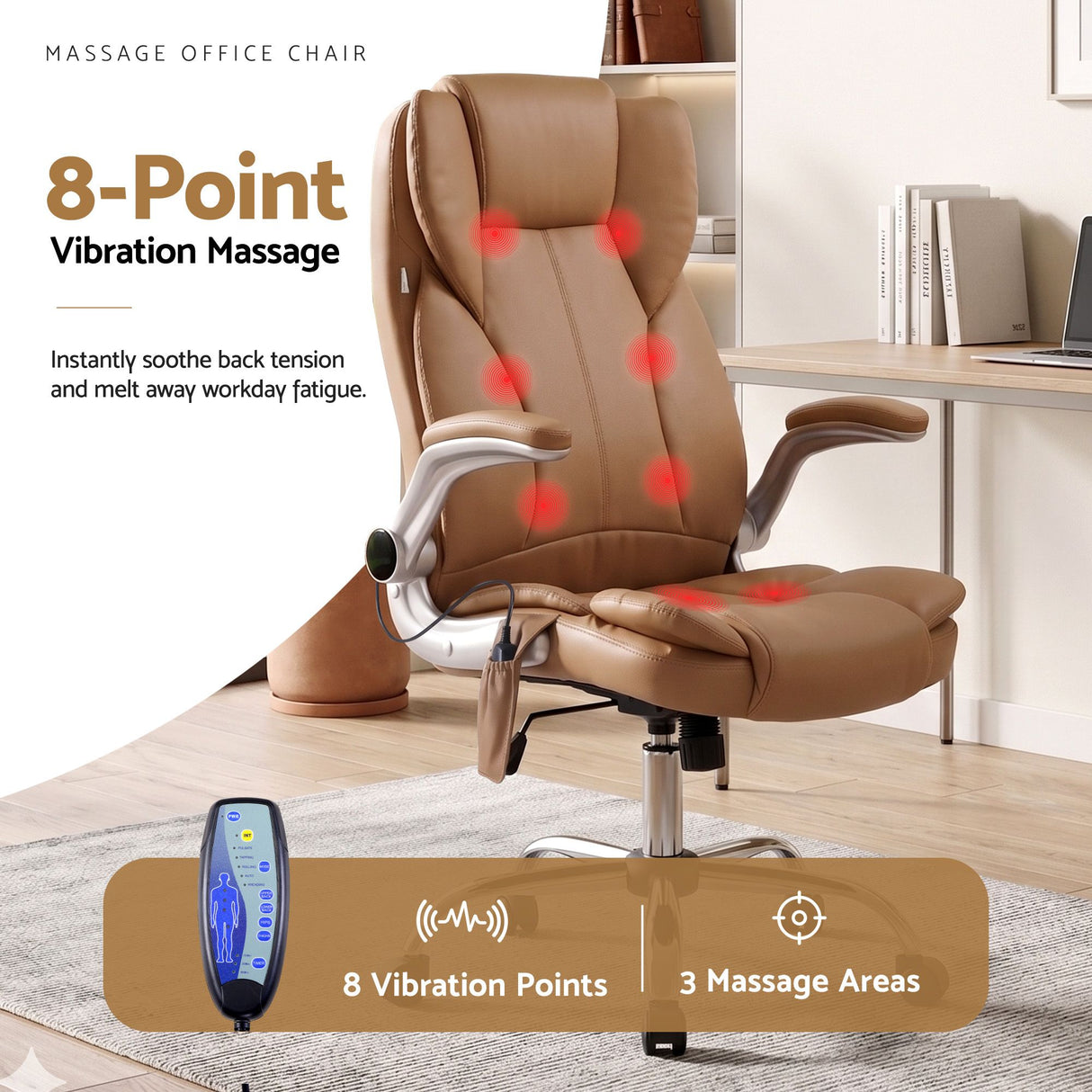 Kuro Massage Office Chair Espresso