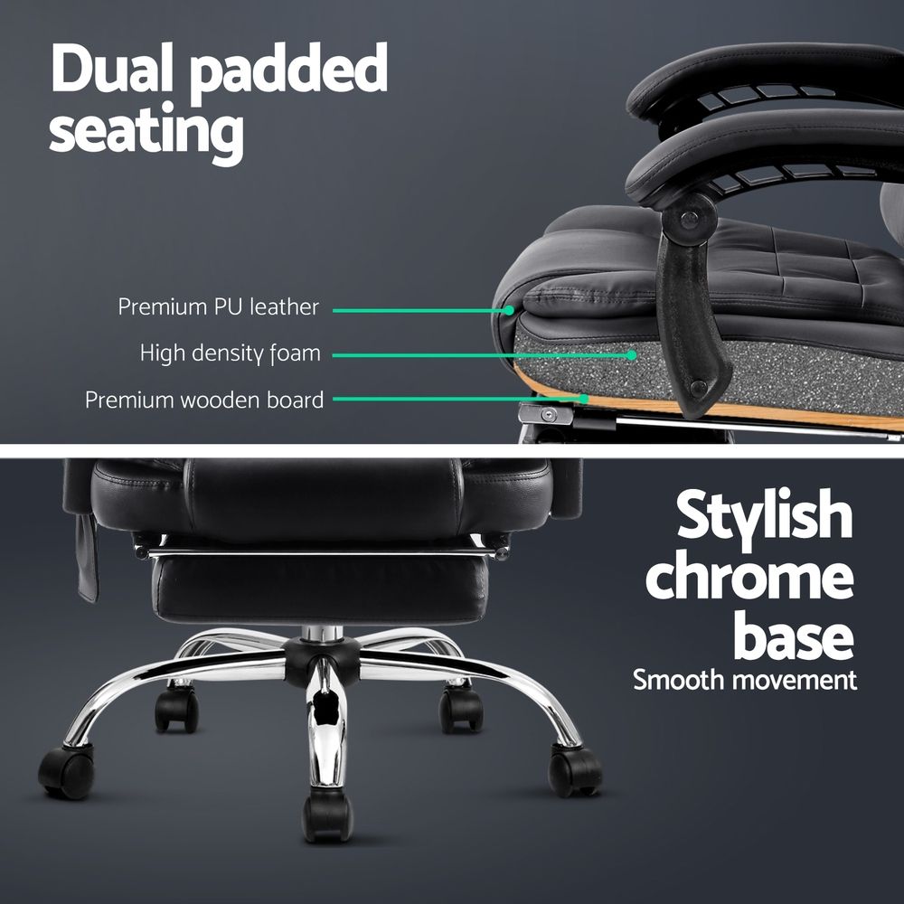Massage Office Chair with foot rest