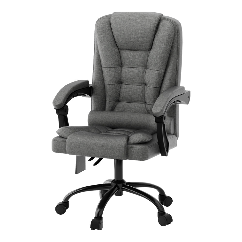 Ayla 2 Point Massage Office Chair Fabric Black