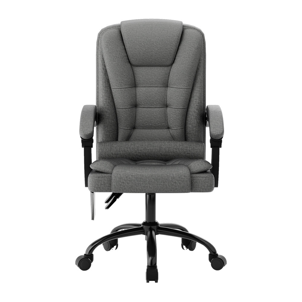 Ayla 2 Point Massage Office Chair Fabric Black