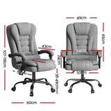 Artiss Executive Office Chair 4-Point Massage Adjustable Ergonomic Recline Back