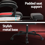 2 Point Massage Gaming Office Chair PU Leather Red