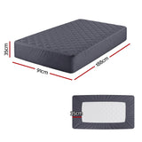Giselle Water-Resistant Mattress Protector Microfiber 35cm 360° Fit Single