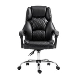 Artiss Executive Office Chair Leather Recliner Black