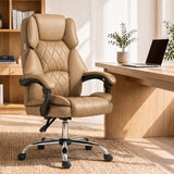 Artiss Executive Office Chair Leather Recliner Espresso