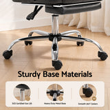 Artiss Executive Office Chair Leather Footrest Black