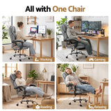 Artiss Executive Office Chair Recliner Grey