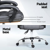 Artiss Executive Office Chair Recliner Grey