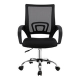 Artiss Mesh Office Chair Mid Back Black