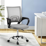 Artiss Mesh Office Chair Mid Back Grey