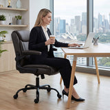 Artiss Executive Office Chair Mid Back Brwon