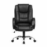 Artiss Executive Office Chair Leather Tilt Black