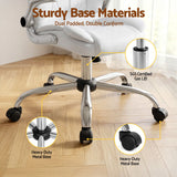 Artiss Executive Office Chair Leather Tilt White