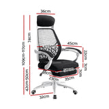 Mosaic Office Chair Black & White