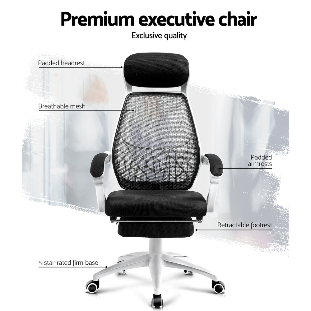 Mosaic Office Chair Black & White