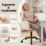 Artiss Office Chair Velvet Seat Cream