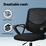 Artiss Office Chair Drafting Stool Mesh Chairs Black