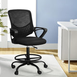Artiss Office Chair Drafting Stool Mesh Chairs Black