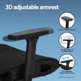 Office Chair 3D Multi-Function Black Mesh