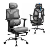 Office Chair 3D Multi-Function Grey Mesh