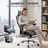 Office Chair 3D Multi-Function Grey Mesh